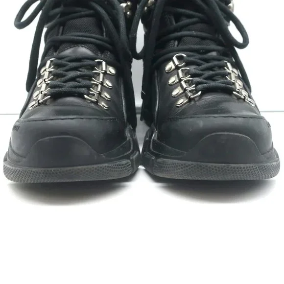 Gucci Flashtrek Hiking Boots Black Suede & Leather Size 38 - Picture 6 of 12